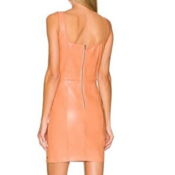 n:PHILANTHROPY NUEVO VEGAN LEATHER MINI DRESS IN CAMEL SIZE M - Picture 2 of 16